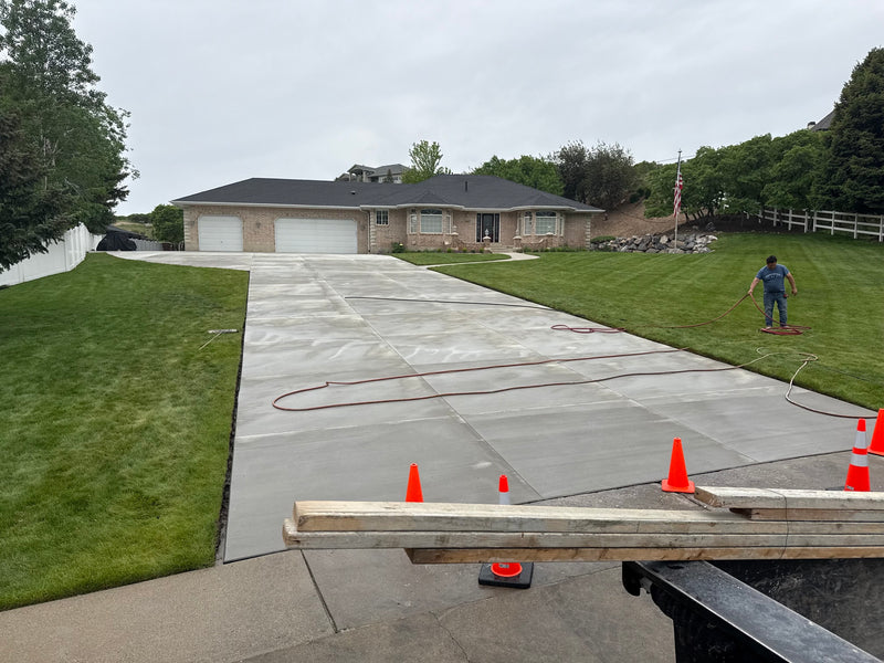 Concrete driveway in Highland, UT