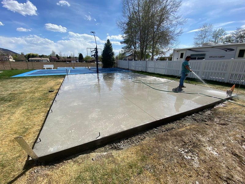 Concrete sport court pad in Alpine, UT